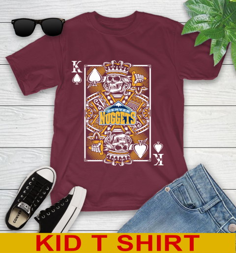 Denver Nuggets NBA Basketball The King Of Spades Death Cards Shirt Youth T-Shirt 5