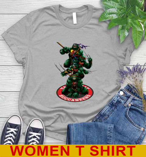 NFL Football Tampa Bay Buccaneers Teenage Mutant Ninja Turtles Shirt Women's T-Shirt - Image 6