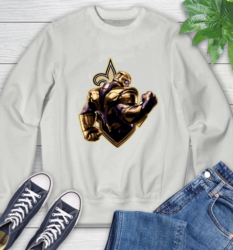 NFL Thanos Avengers Endgame Football Sports New Orleans Saints Sweatshirt Tee For Sports