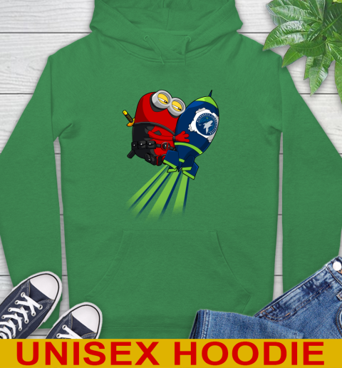 NBA Basketball Minnesota Timberwolves Deadpool Minion Marvel Shirt Hoodie 8