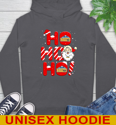 Denver Nuggets NBA Basketball Ho Ho Ho Santa Claus Merry Christmas Shirt Hoodie 7