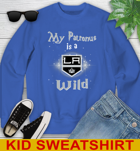 NHL Hockey Harry Potter My Patronus Is A Los Angeles Kings Youth Sweatshirt 6