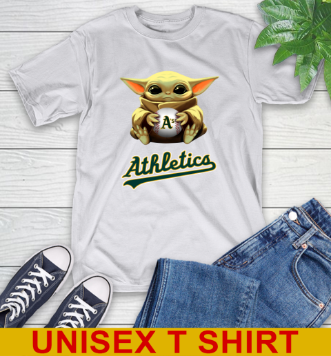 MLB Baseball Oakland Athletics Star Wars Baby Yoda Shirt 12