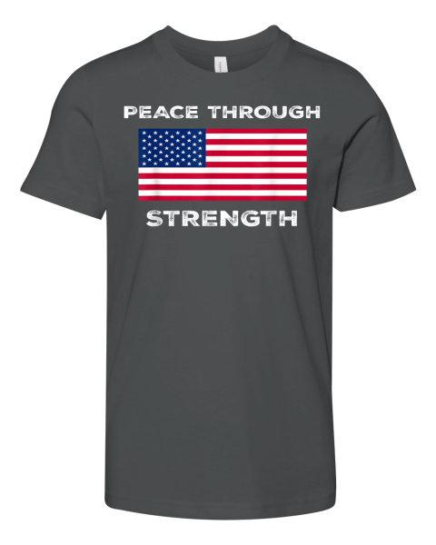 Peace Through Strength Premium Youth T-shirt