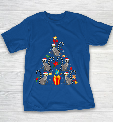 Lemur Christmas Ornament Tree Funny Gift Youth T-Shirt 6