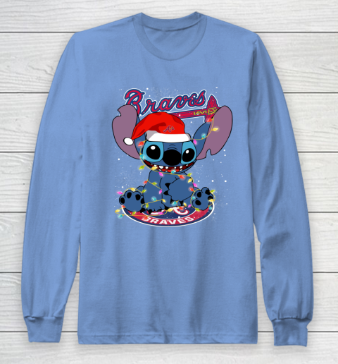 Atlanta Braves MLB noel stitch Baseball Christmas Long Sleeve T-Shirt 8