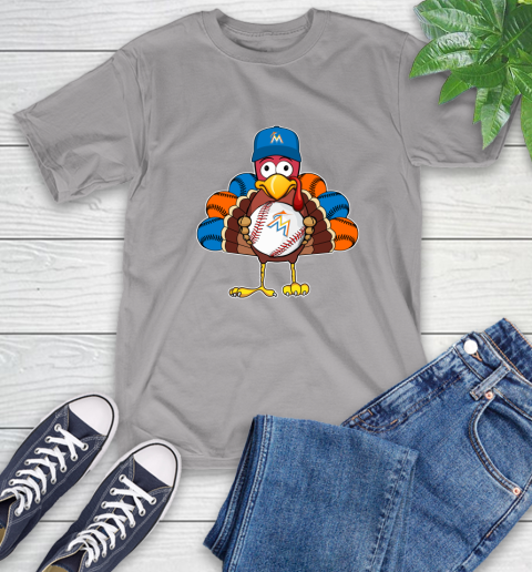 Miami Marlins Turkey thanksgiving T-Shirt 6
