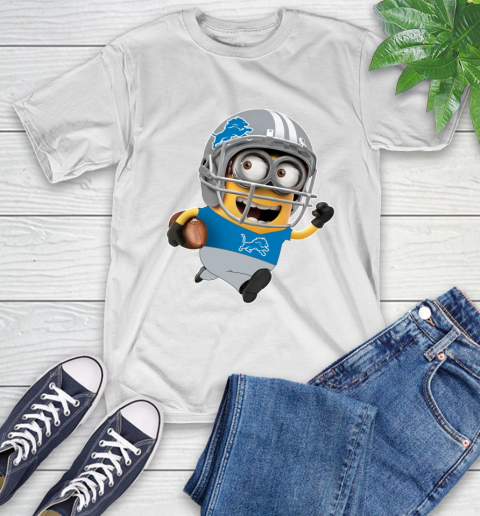 NFL Detroit Lions Minions Disney Football Sports T-Shirt