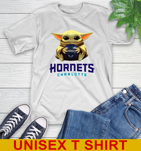 NBA Basketball Charlotte Hornets Star Wars Baby Yoda Shirt