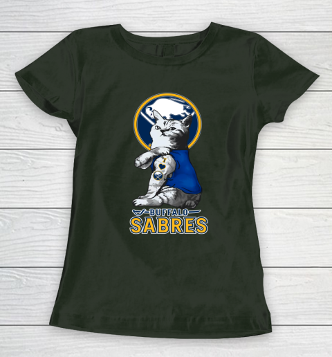 NHL My Cat Loves Buffalo Sabres Hockey Women's T-Shirt 4