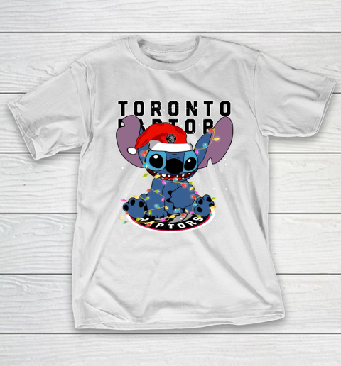 Toronto Raptors NBA noel stitch Basketball Christmas T-Shirt