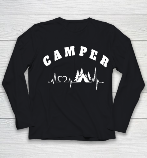 Heartbeat Camping Hobby Camper Youth Long Sleeve