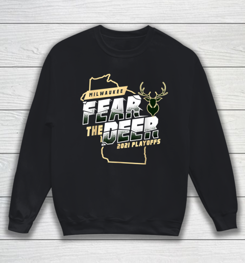 Bucks championship shirt  NBA championship Fear Deer Milwaukee Finals Sweatshirt