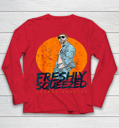 Wrestling Freshly Squeezed Orange Cassidy AEW Wrestler Youth Long Sleeve 7