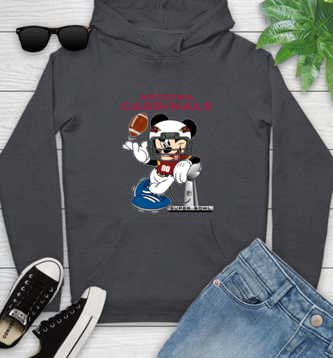 NFL Arizona Cardinals Mickey Mouse Disney Super Bowl Football T Shirt Youth Hoodie 8