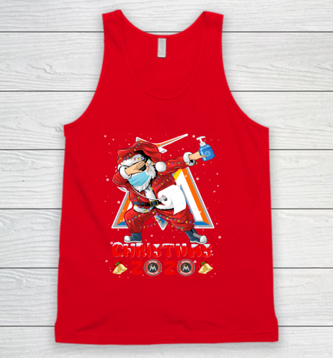 Miami Marlins Funny Santa Claus Dabbing Christmas 2020 MLB Tank Top 5