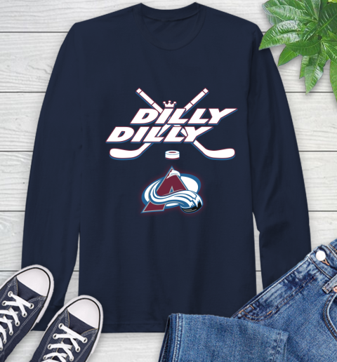 NHL Colorado Avalanche Dilly Dilly Hockey Sports Long Sleeve T-Shirt 4