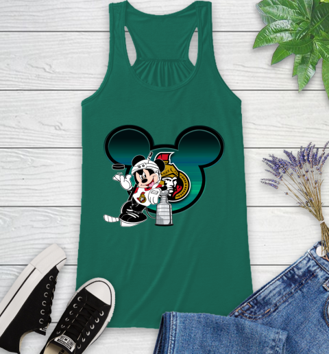 NHL Ottawa Senators Stanley Cup Mickey Mouse Disney Hockey T Shirt Racerback Tank 7