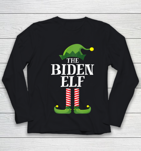 Biden Elf Matching Family Group Christmas Party Pajama Youth Long Sleeve