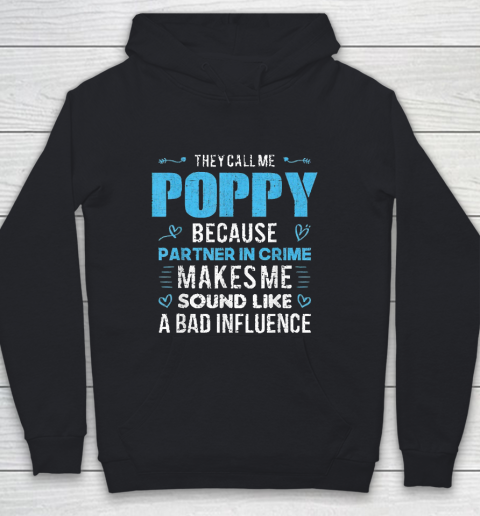 Grandpa Funny Gift Apparel  Poppy Grandpa Fathers Day Funny Gift Youth Hoodie
