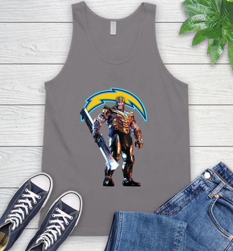 NFL Thanos Gauntlet Avengers Endgame Football San Diego Chargers Tank Top 7