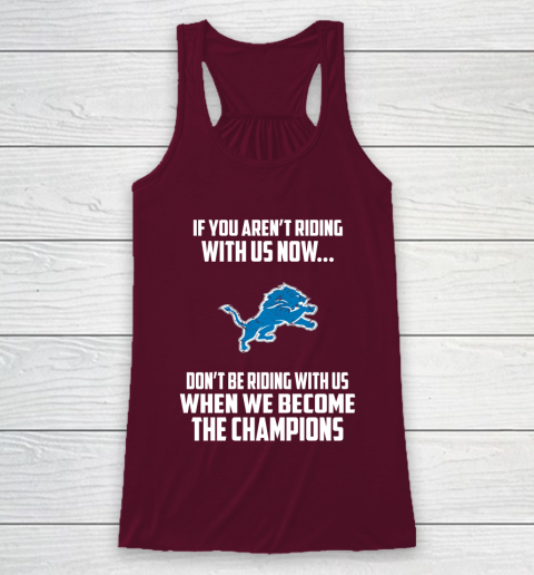 NFL Detroit Lions Football We Become The Champions Racerback Tank 2
