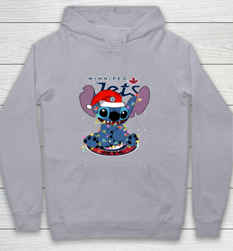 Winnipeg Jets NHL Hockey noel stitch Christmas Youth Hoodie 4