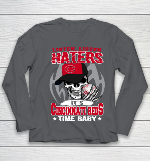 Listen Haters It is REDS Time Baby MLB Youth Long Sleeve 6