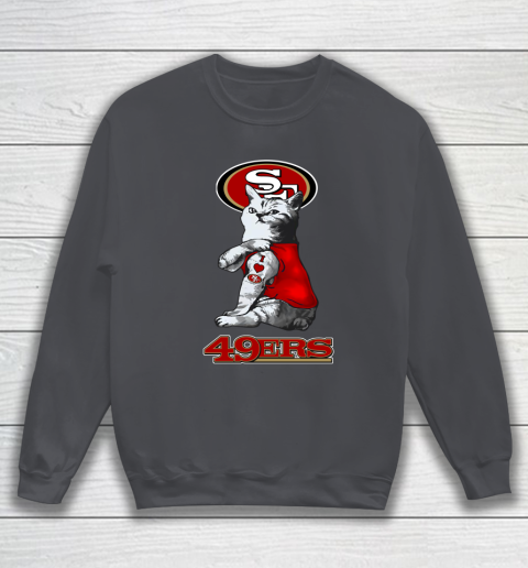 NFL Football My Cat Loves San Francisco 49ers Sweatshirt 4