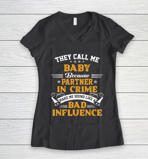 Father Gift Shirt They Call Me Baby Gift Shirts Funny Father s Day T Shirt Women s V Neck T Shirt Tee For Sports