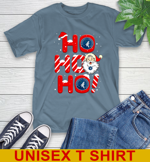 Minnesota Timberwolves NBA Basketball Ho Ho Ho Santa Claus Merry Christmas Shirt T-Shirt 8