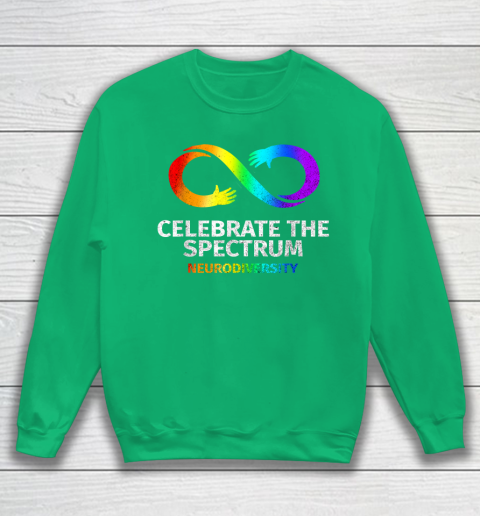 Neurodiversity Celebrate Spectrum Infinity Autism Awareness Sweatshirt 5