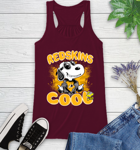 NFL Football Washington Redskins Cool Snoopy Shirt Racerback Tank 2