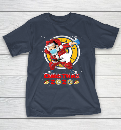 Indiana Pacers Funny Santa Claus Dabbing Christmas 2020 NBA T-Shirt 3
