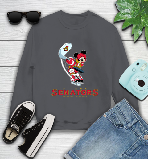NHL Hockey Ottawa Senators Cheerful Mickey Mouse Shirt Sweatshirt 6