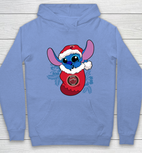 Miami Heat Christmas Stitch In The Sock Funny Disney NBA Hoodie 11