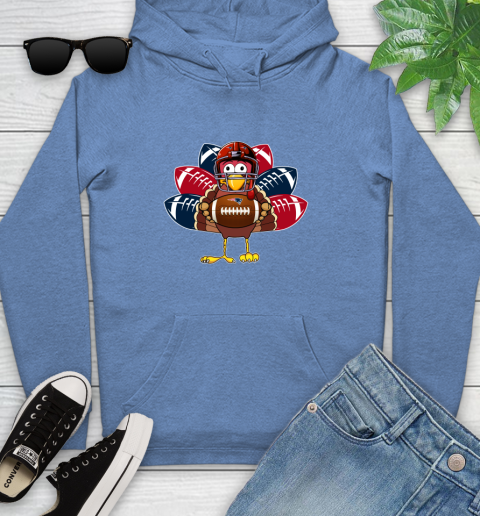 New England Patriots Turkey Thanksgiving Day Youth Hoodie 12