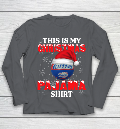 LA Clippers This Is My Christmas Pajama Shirt NBA Youth Long Sleeve 6