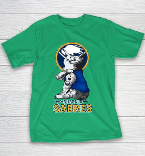 NHL My Cat Loves Buffalo Sabres Hockey Youth T-Shirt 3