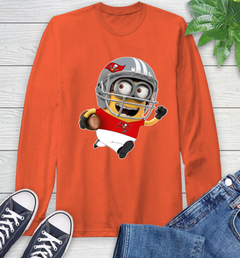 NFL Tampa Bay Buccaneers Minions Disney Football Sports Long Sleeve T-Shirt 5