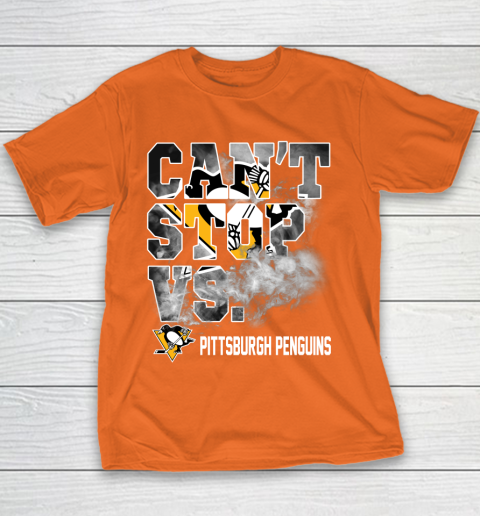 NHL Pittsburgh Penguins Hockey Can't Stop Vs Youth T-Shirt 4