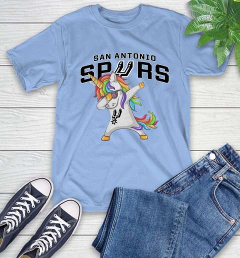 San Antonio Spurs NBA Basketball Funny Unicorn Dabbing Sports T-Shirt 11