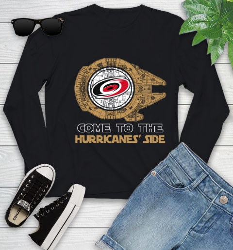 NHL Come To The Carolina Hurricanes Wars Hockey Sports Youth Long Sleeve