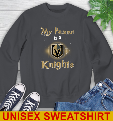NHL Hockey Harry Potter My Patronus Is A Vegas Golden Knights Sweatshirt 7