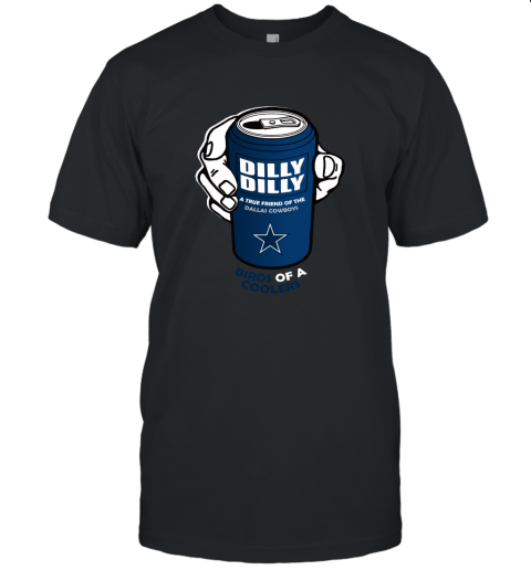 Bud Light Dilly Dilly! Dallas Cowboys Birds Of A Cooler Unisex Jersey Tee