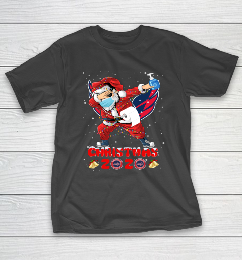 Washington Capitals Funny Santa Claus Dabbing Christmas 2020 NHL T-Shirt