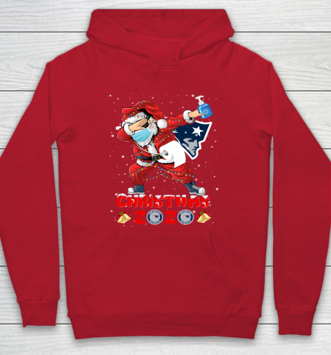 New England Patriots Funny Santa Claus Dabbing Christmas 2020 NFL Hoodie 7