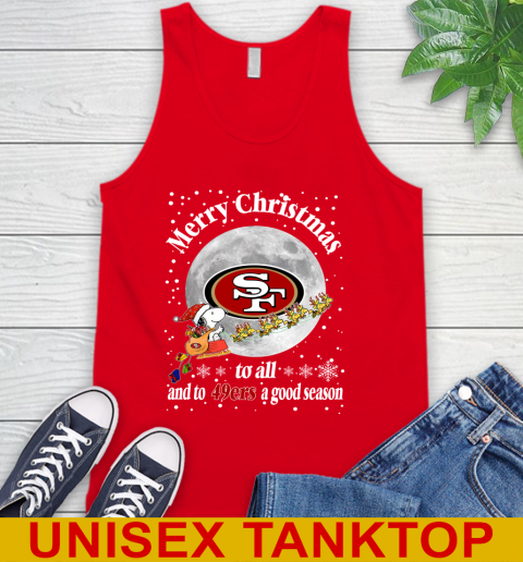 San Francisco 49ers Merry Christmas To All And To 49ers A Good Season NFL Football Sports Tank Top 5