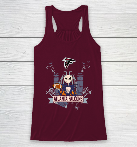 NFL Atlanta Falcons Football Jack Skellington Halloween Racerback Tank 2