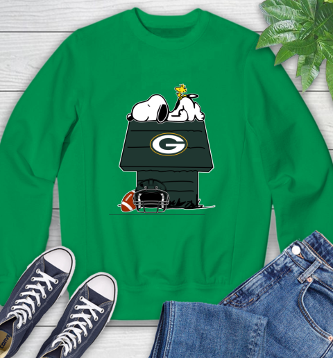 Green Bay Packers NFL Football Snoopy Woodstock The Peanuts Movie Sweatshirt 6